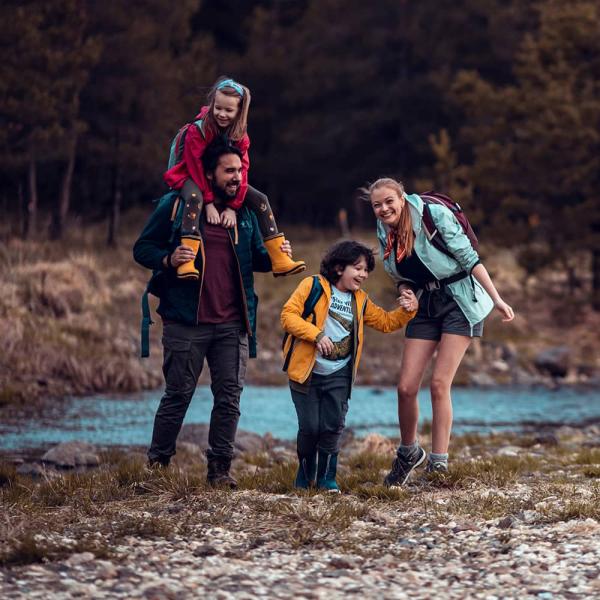 Photo: Family hiking